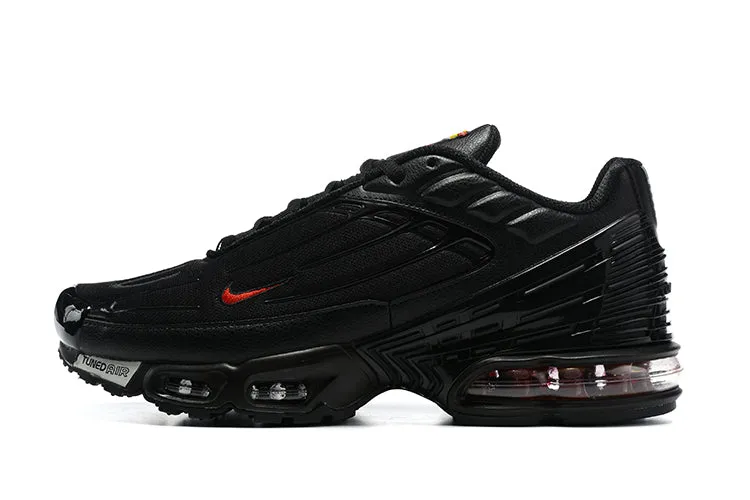 Air Max Plus 3 Black University Red CD0471-003 quick-drying daily wear sports shoes