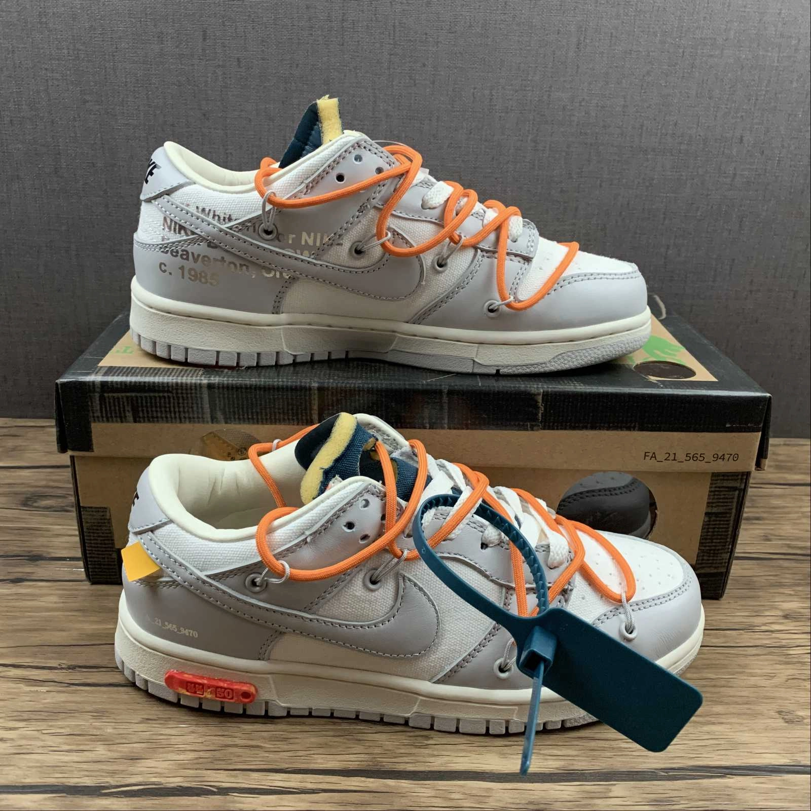 Dunk Low X Off-White 'Lote 44 de 50' DM1602 104 Flow Structure Formal