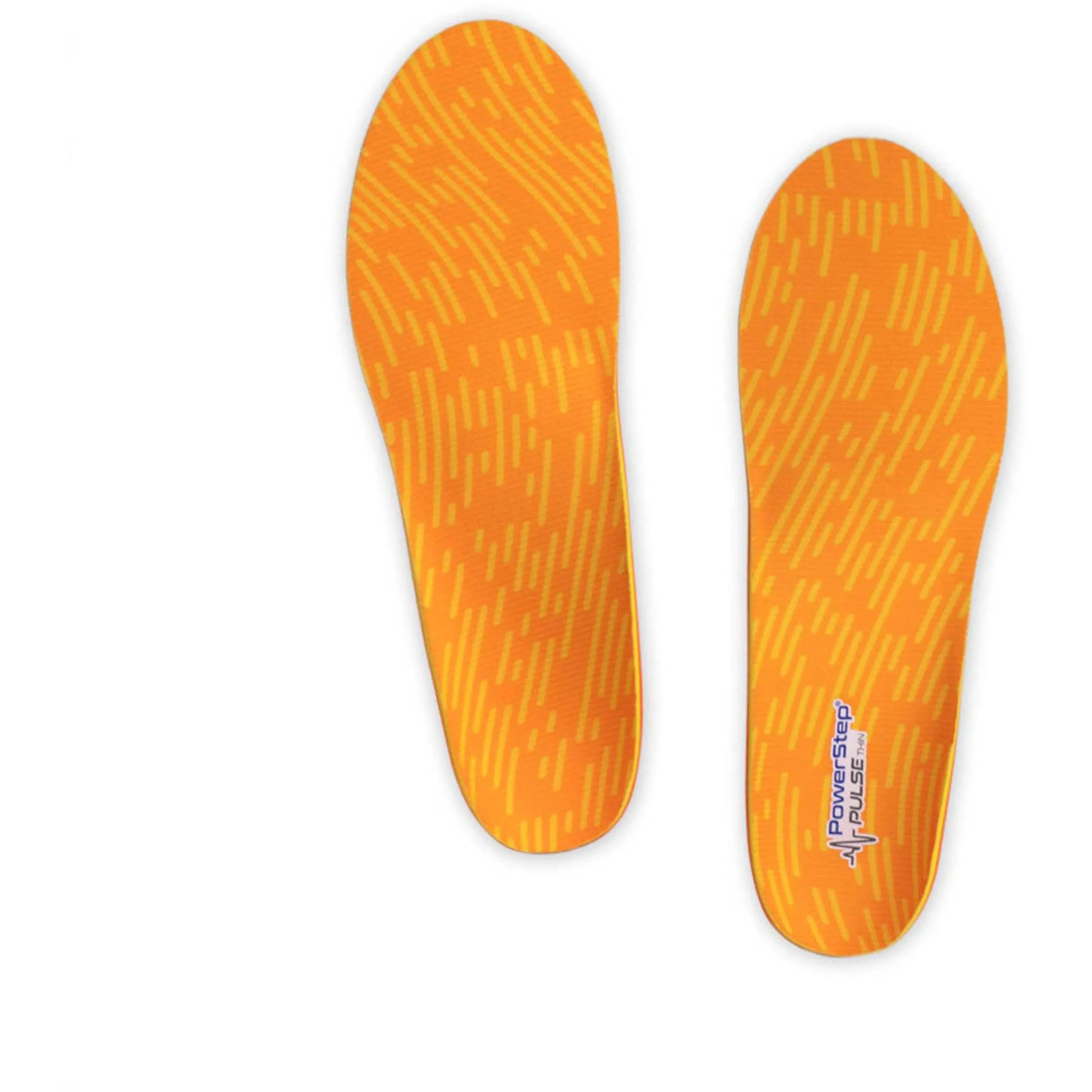 PowerStep Insoles - Pulse Thin Arch Pain Relief Orange Insoles