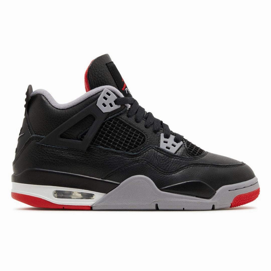 Impact Resistant Structure Sun Tough Nike Air Jordan 4 Retro Bred Reimagined GS FQ8213 006