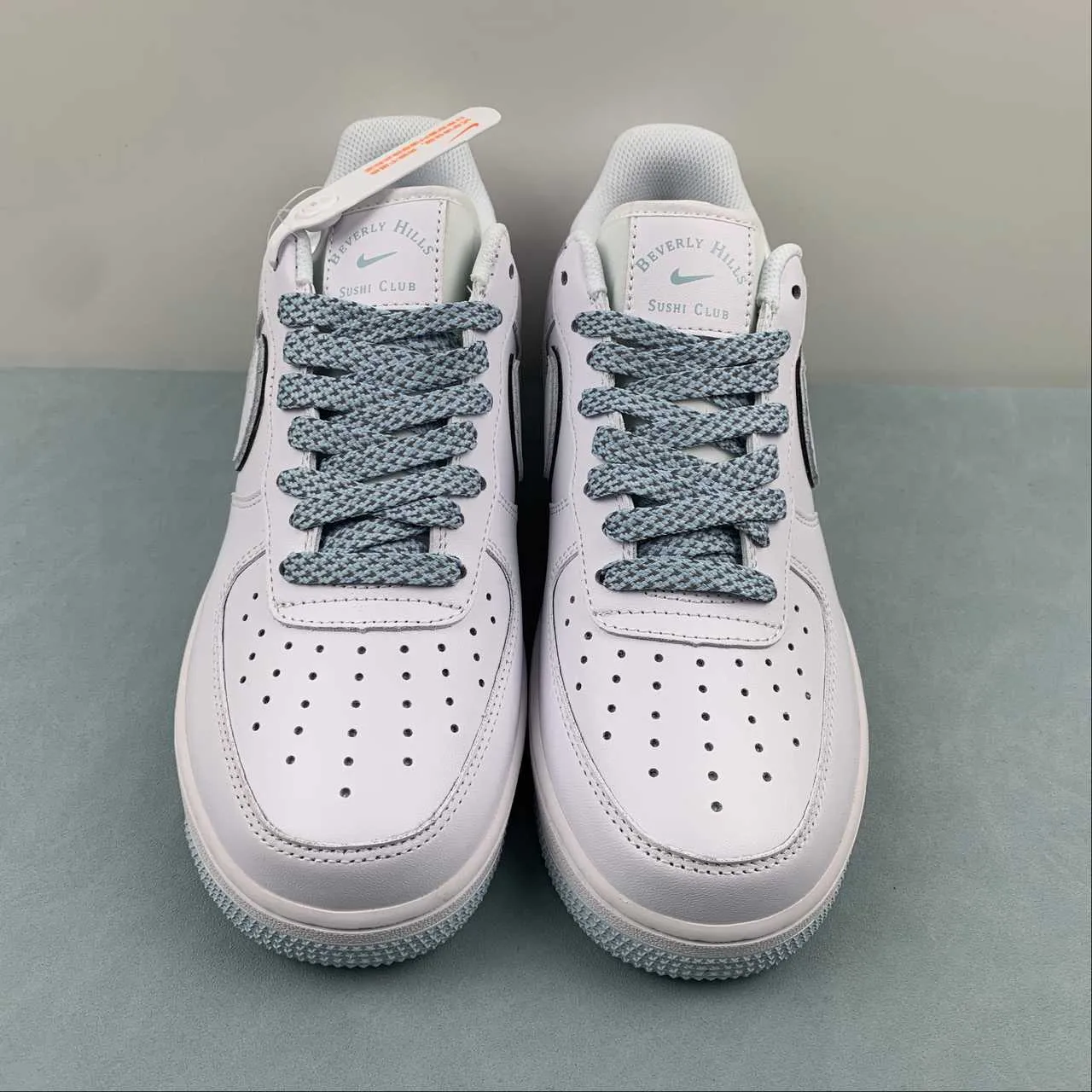 Light material Drive Friendly Air Force 1 07 Low Beverly Hills Sushi Club White Blue NS0517-001