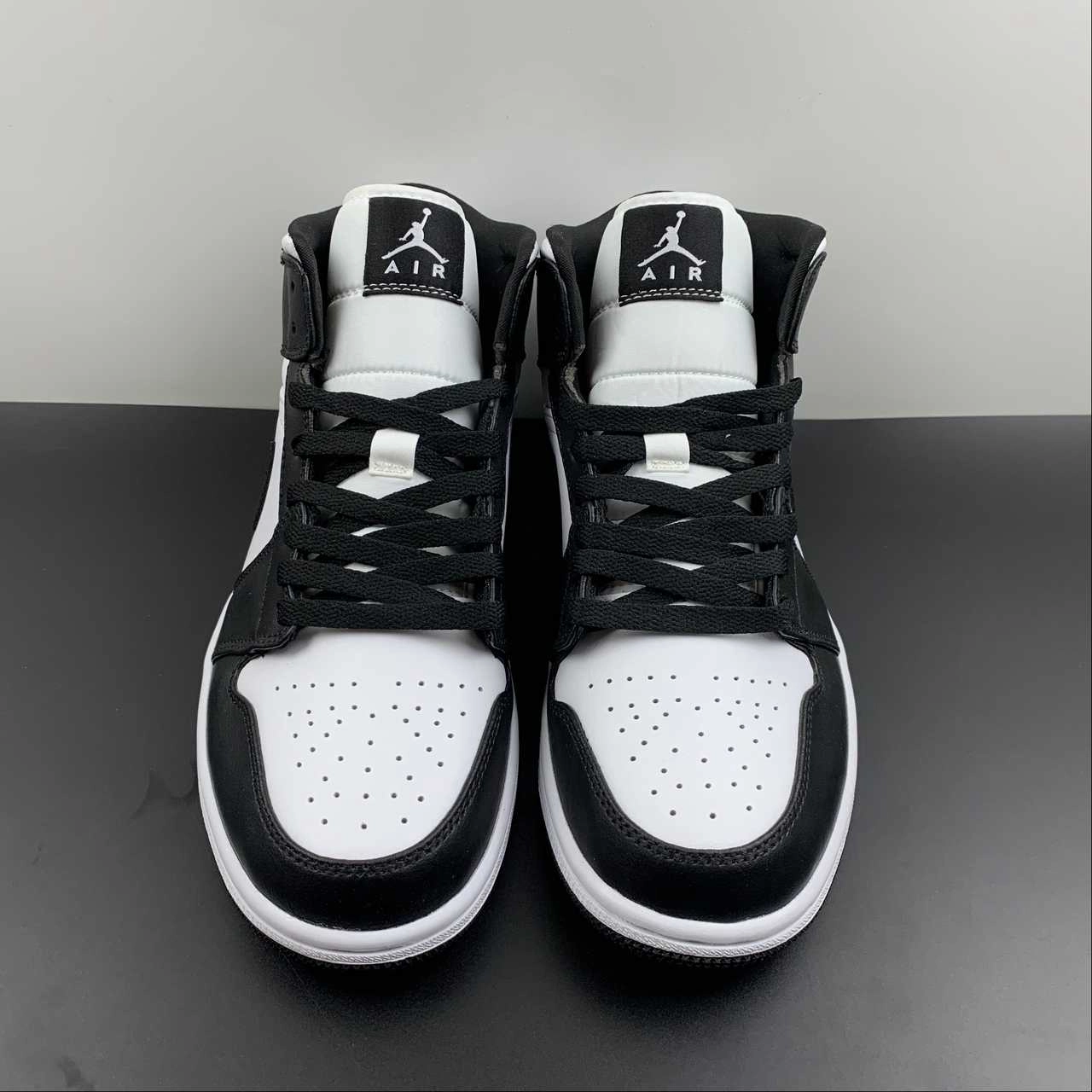 Durable Design Contoured Foot Arch Air Jordan 1 Mid Panda Black White DV0991-101