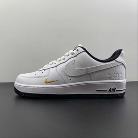 Weekend Casual Mesh Comfort Air Force 1 07 Low White Black Gold DD1225-001