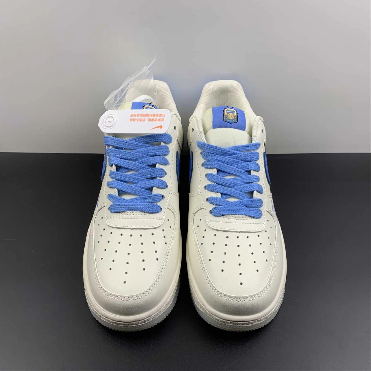 Air Force 1 07 Low FIFA WORLD CUP Blue White Black Customised DR9868-800 Cool Comfort
