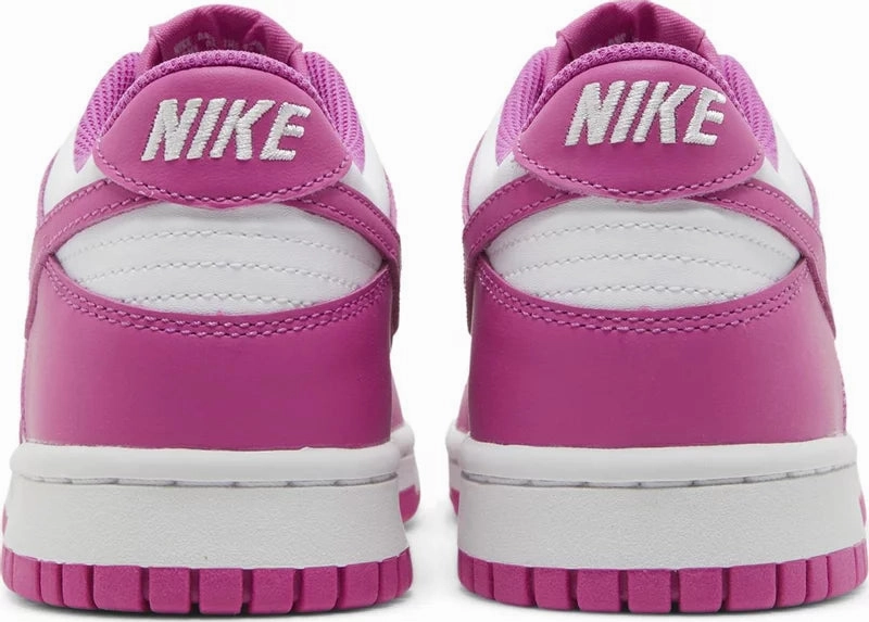 Minimalist Aesthetic Flexible Grooves Nike Dunk Low Active Fuchsia PS (Kids)