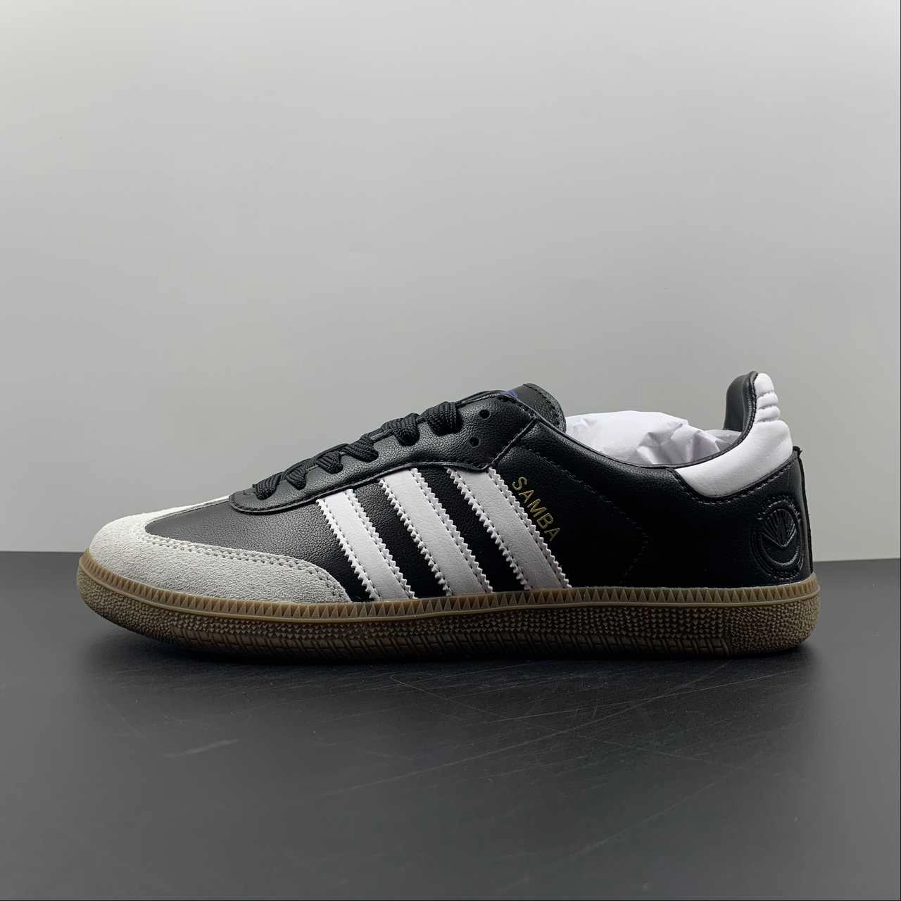 ShockAbsorbing Platform Sole Adidas Samba Vegan White Core Black Gum FX9042