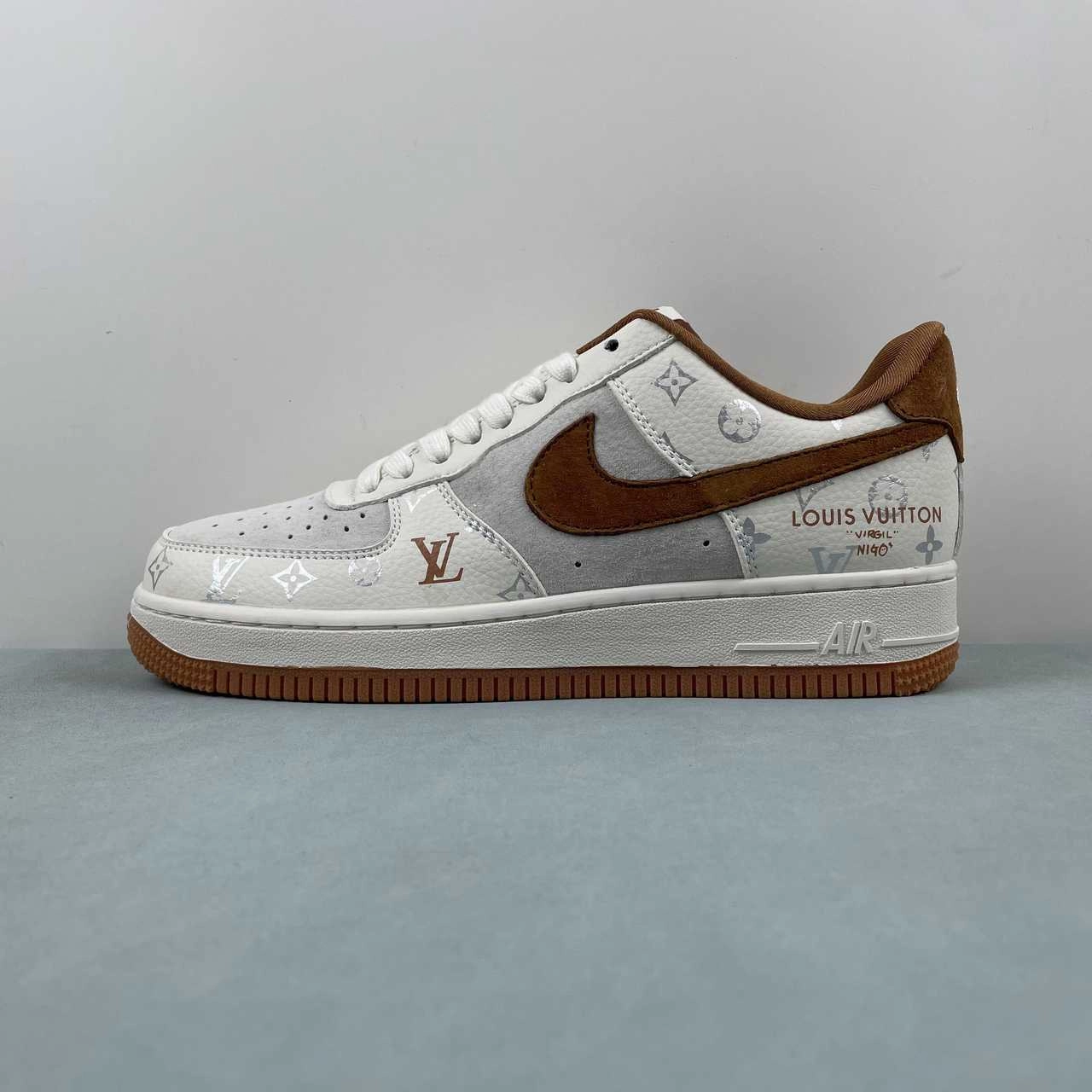 Roll Hike Air Force 1 07 Low LV Off White Gray Brown CV1724-112