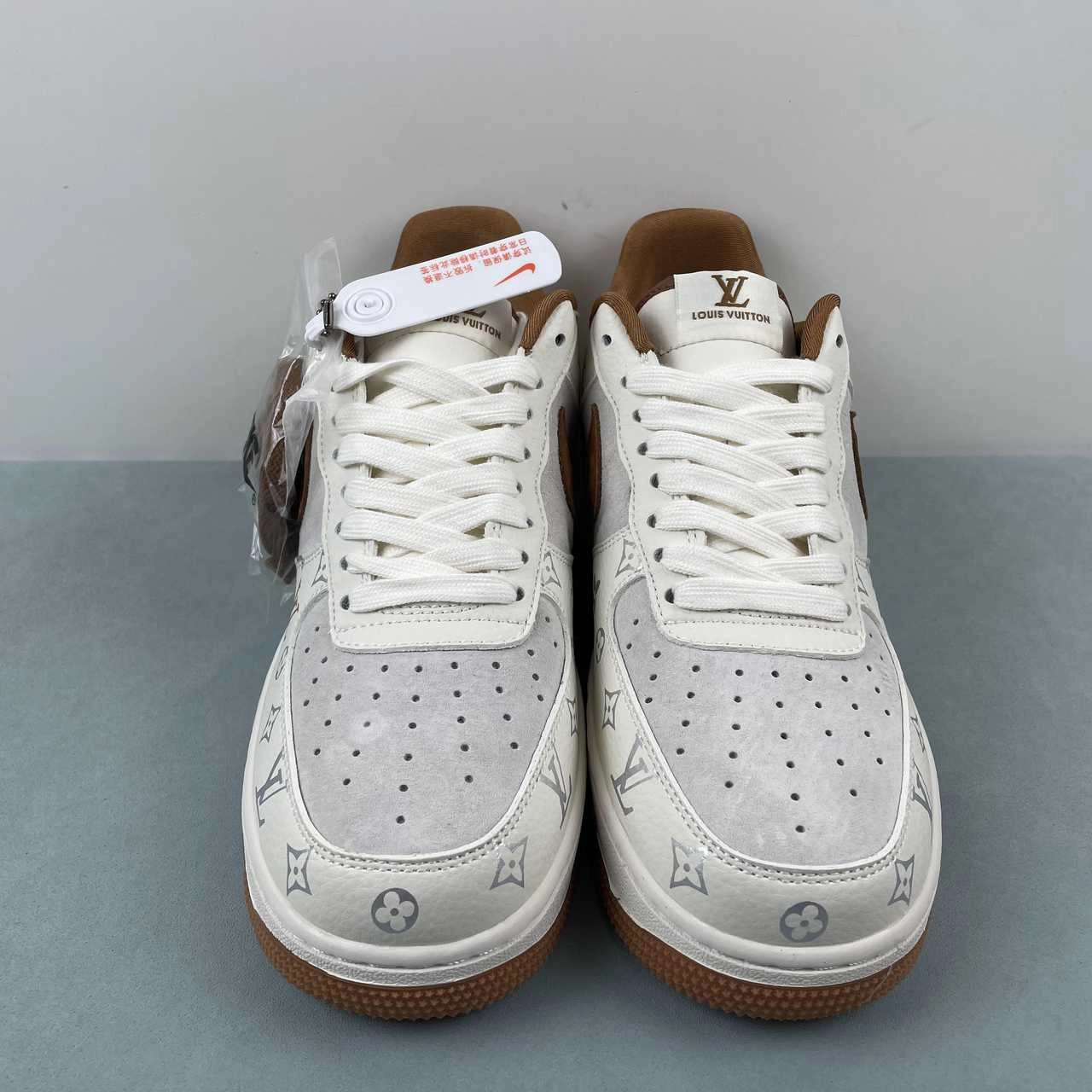 Air Force 1 07 Low LV Off White Gray Brown CV1724-112 Dog Pace Pet Jog