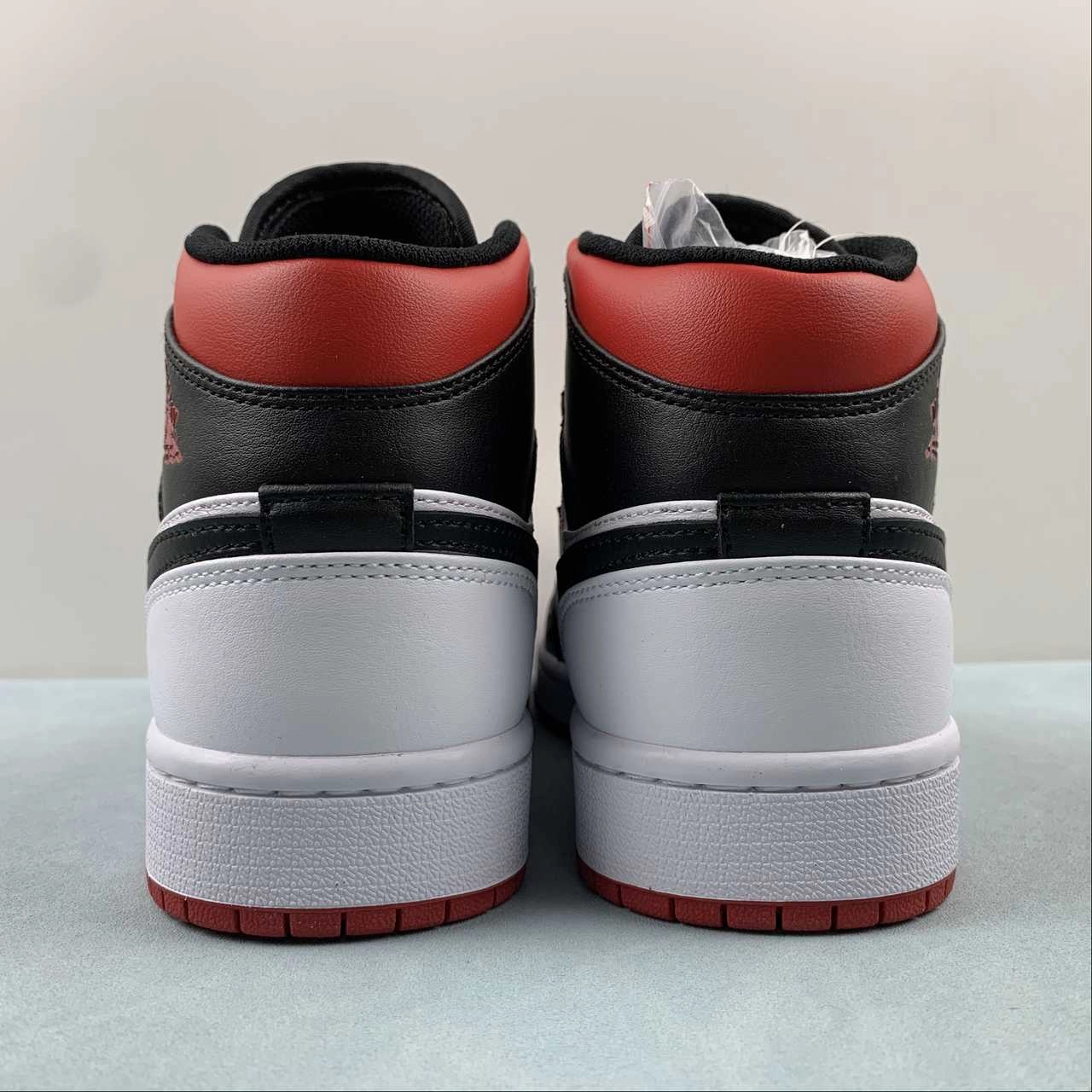 Hygroscopic Inner Layer Air Jordan 1 Mid Gym Red Black Toe DQ8426-106