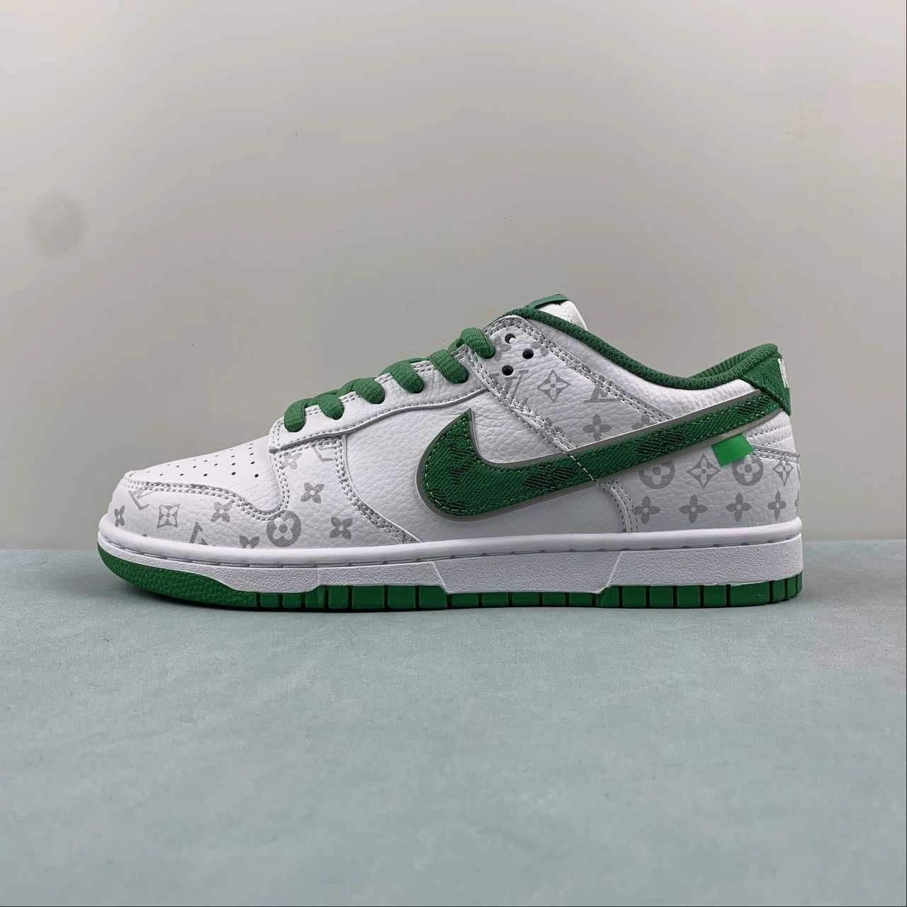 Compression Molded Outsole SB Dunk Low LV Green White LV0526-597