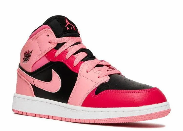 Active Day Heel Stabilizer Air Jordan 1 Mid Coral Chalk (GS)