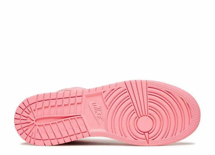 No Laces All Day Wear Comfort Air Jordan 1 Mid Coral Chalk (GS)