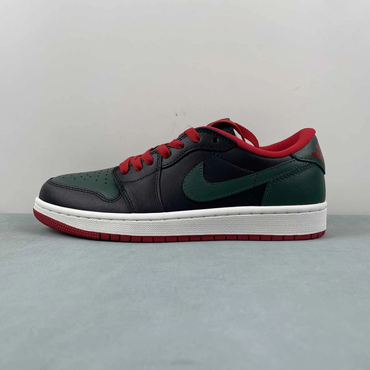 Support Cushion Air Jordan 1 Low OG Gorge Green Black White CZ0775-036