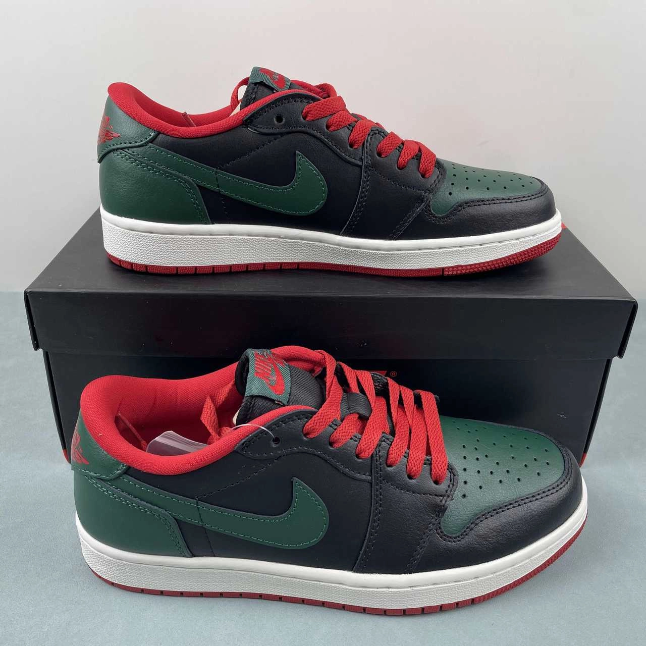 Air Jordan 1 Low OG Gorge Green Black White CZ0775-036 Train Easy