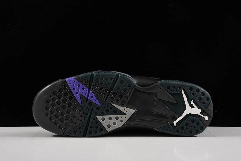 Low Profile Cushion System Air Jordan 7 Retro Ray Allen Bucks Blackfield Purple-Fir-Dark Steel Grey