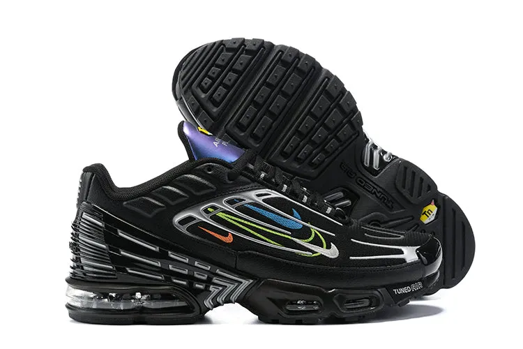field sports shoes Breathable mesh Air Max Plus 3 Black Multi Color Swooshes DN6994-001