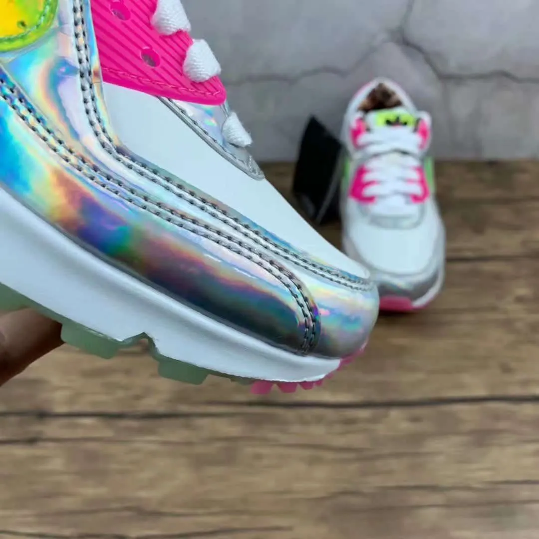 Air Max 90 LX Laser Fuchsia White Illusion Green Laser Fuchsia Black CQ2559 100 student Bold Patterns
