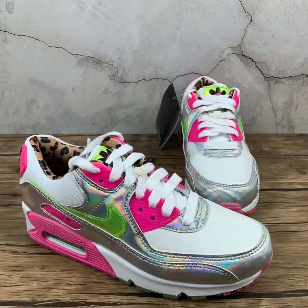 recreational runner Air Max 90 LX Laser Fuchsia White Illusion Green Laser Fuchsia Black CQ2559 100