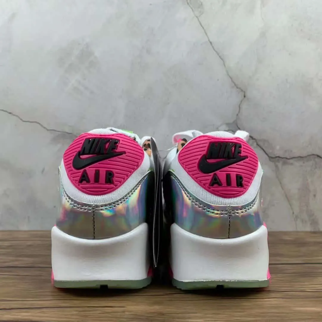 Slim Profile youth athletic shoes Air Max 90 LX Laser Fuchsia White Illusion Green Laser Fuchsia Black CQ2559 100