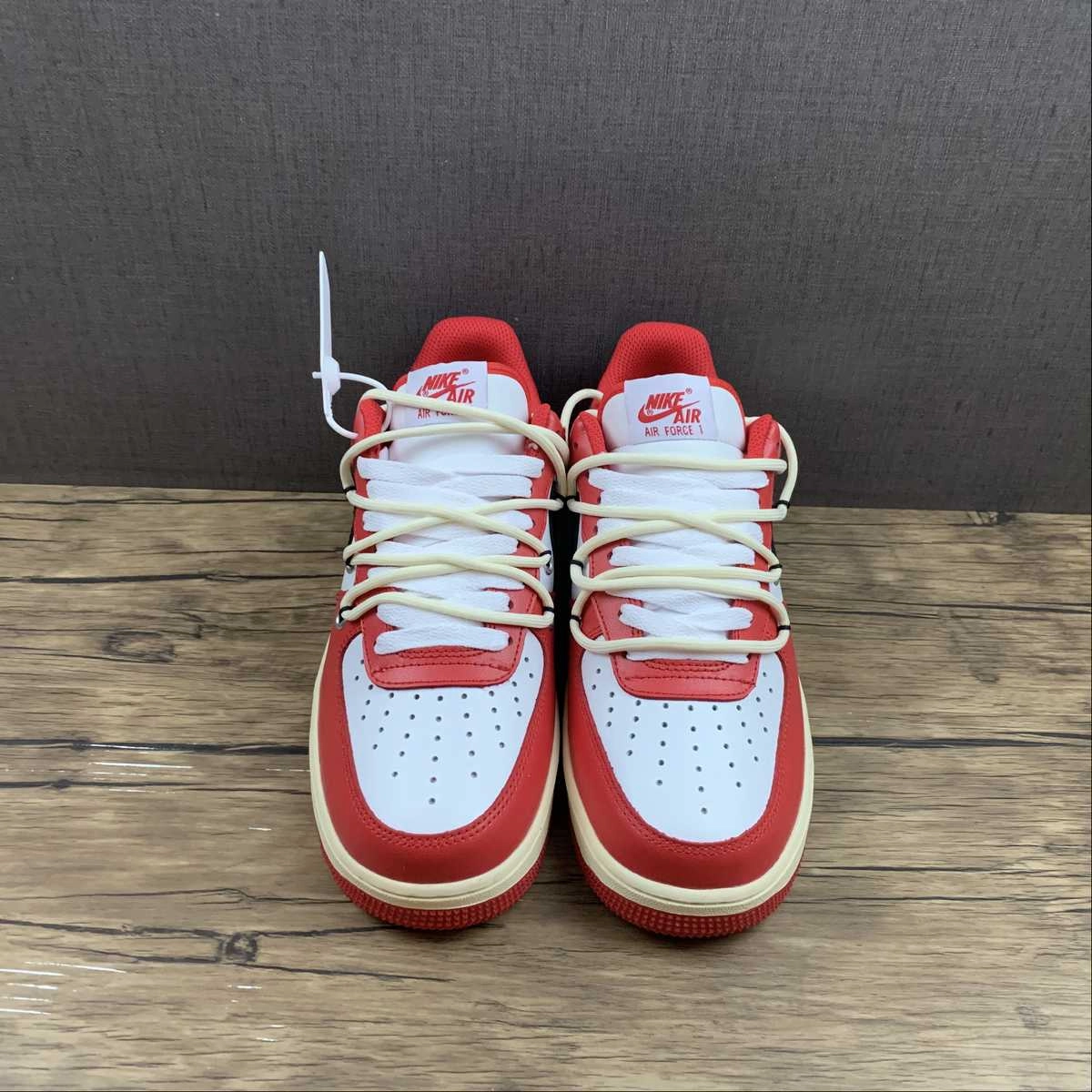 Air Force 1 07 Red White Black Stay Fast Go