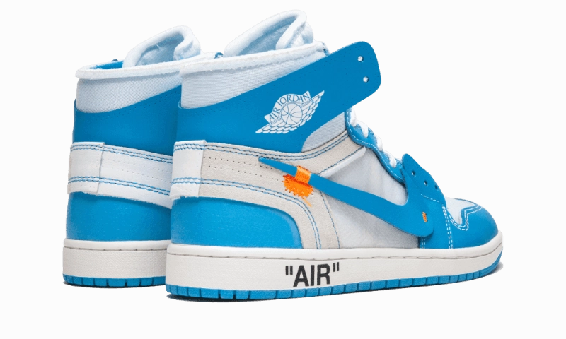 Air Jordan 1 Retro High Off-White University Blue removable insoles Cycling