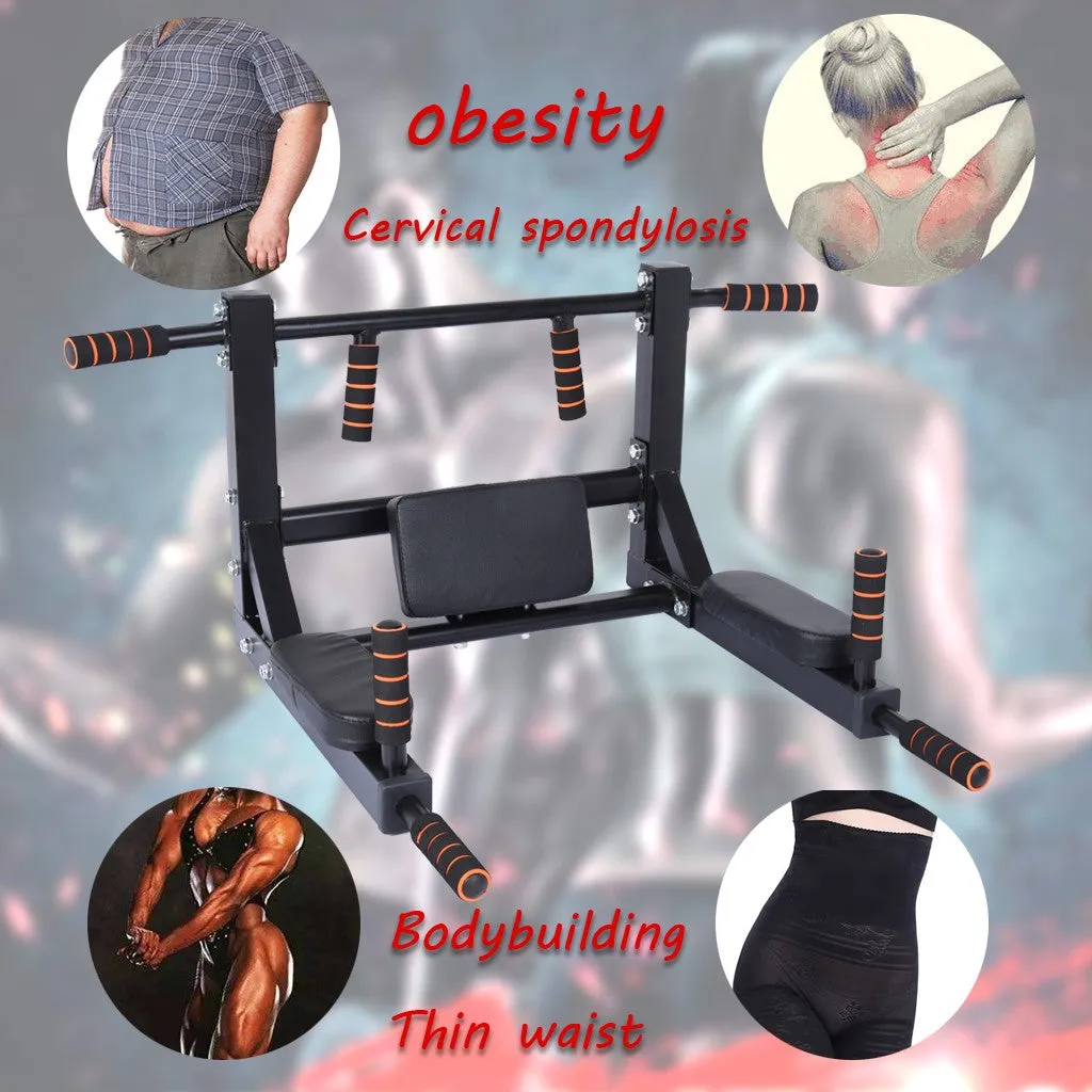 Pull Up Bar Wall Mounted Multifunctional Chin Up Bar