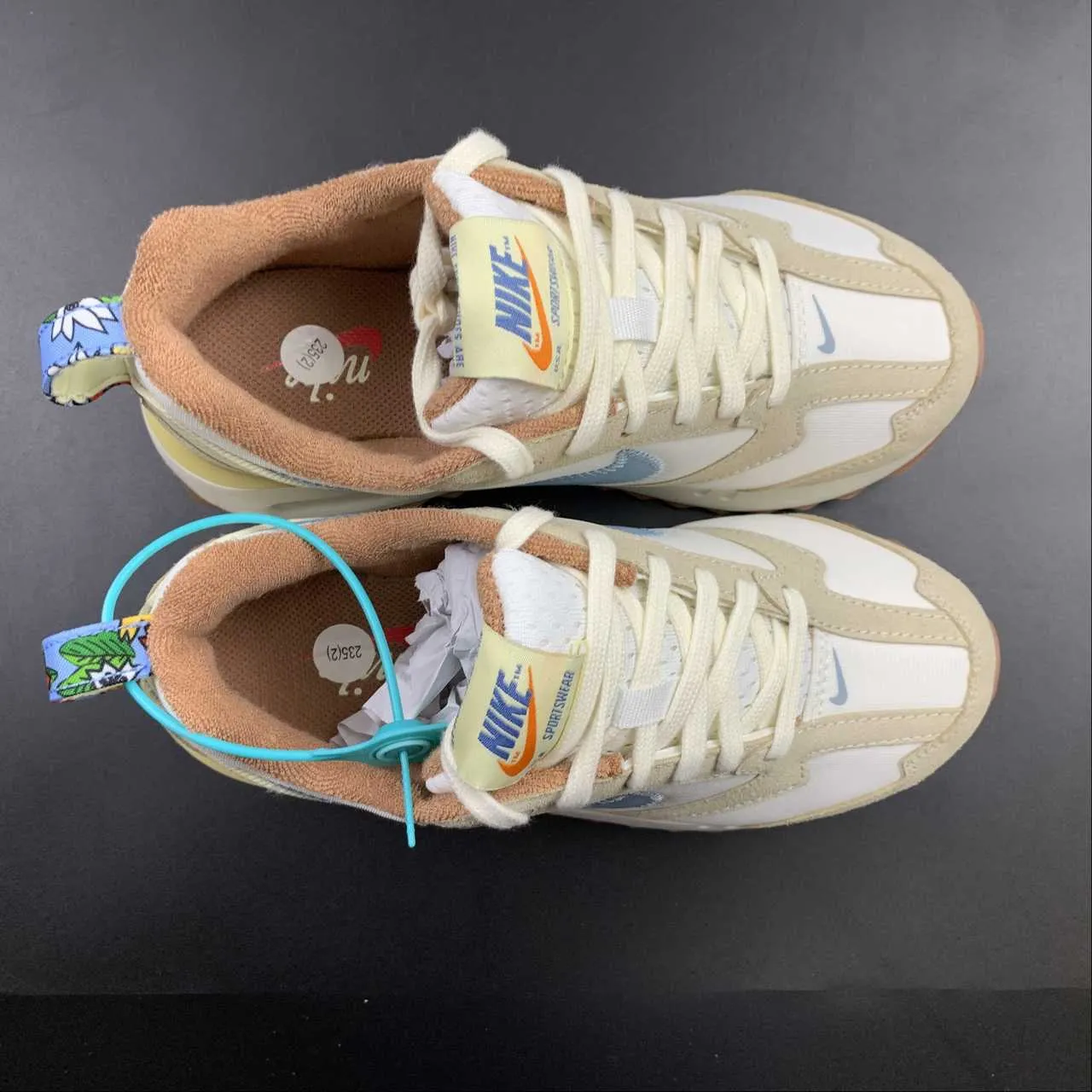 Air Max Dawn Coconut Milk Worn Blue Sail DV4248-141 Trail grip lug - sole shoes