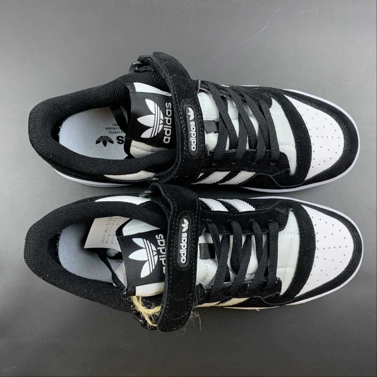 Adidas Forum 84 Low Panda Cloud White Core Black GW0695 Ventilated Tongue