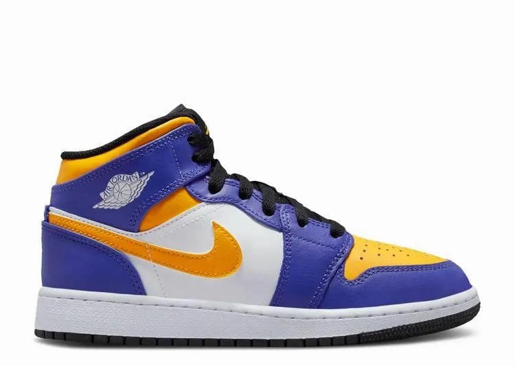 Air Jordan 1 Mid Lakers (GS) Elevated durability