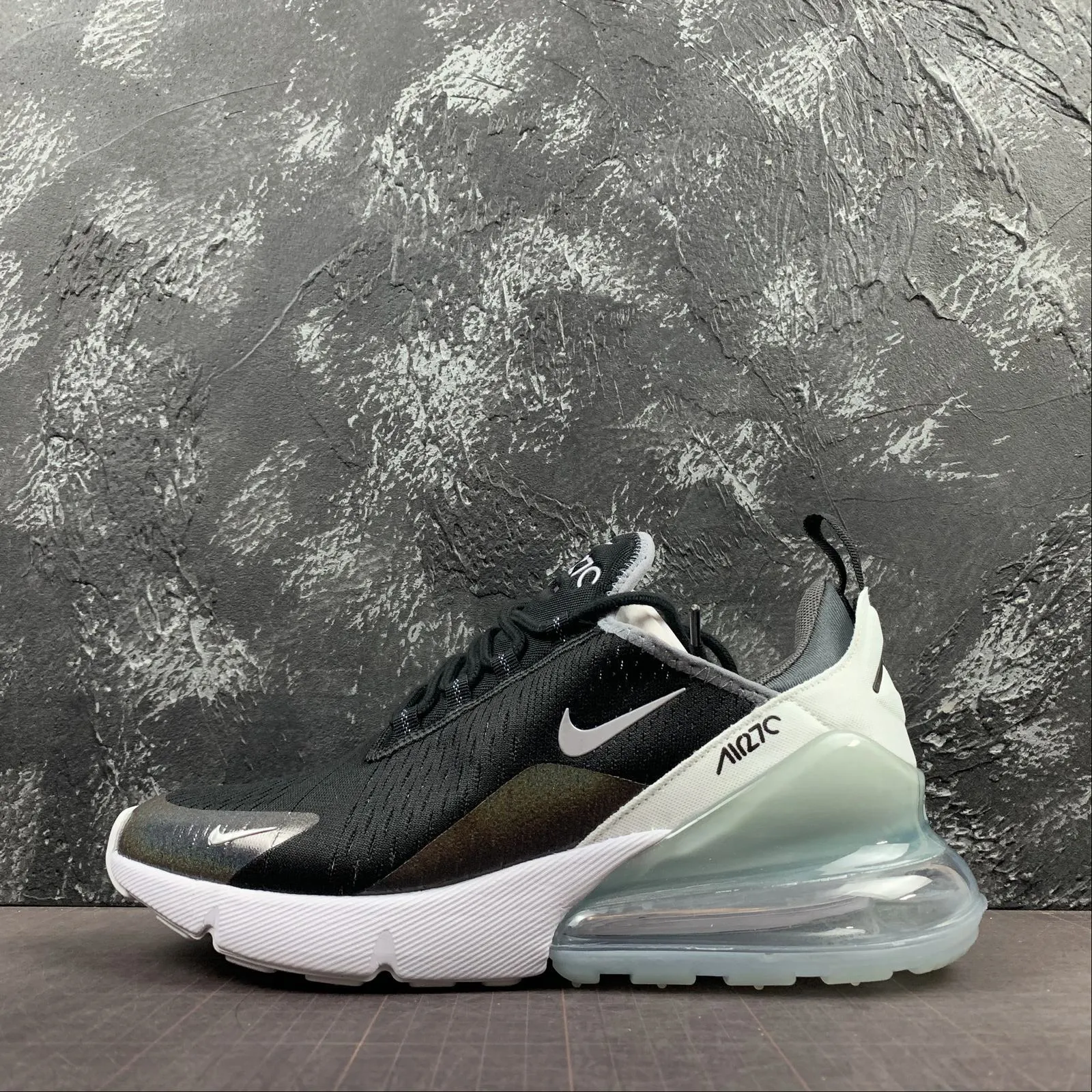 Air Max 270 Black Metallic Silver BQ9240-001 neoprene - upper shoes