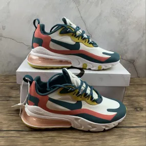 running in hot tracks shoes Anti   Abrasion Air Max 270 React Summit White Deep Royal Blue CT1264-103