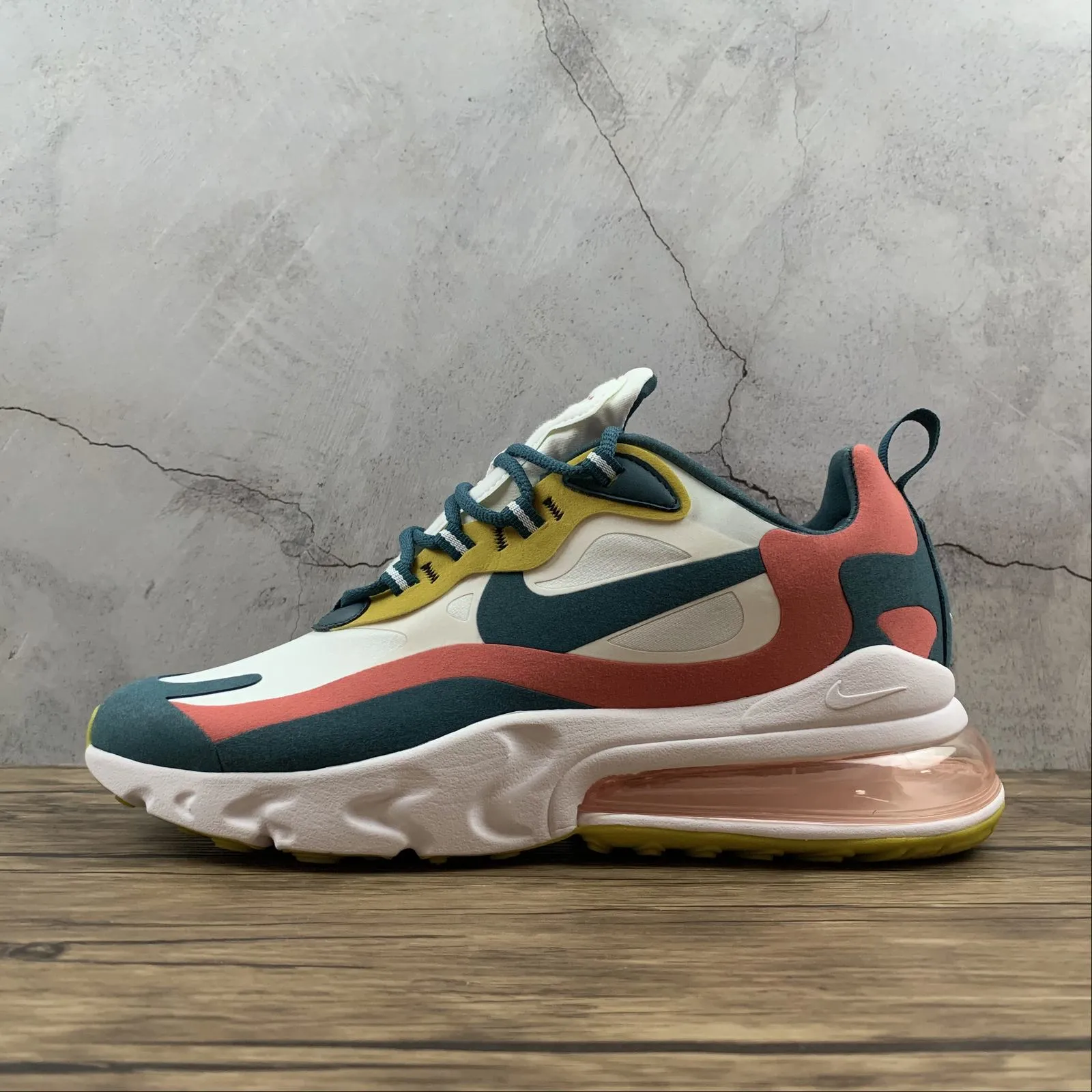 Air Max 270 React Summit White Deep Royal Blue CT1264-103 suede - finish - design shoes