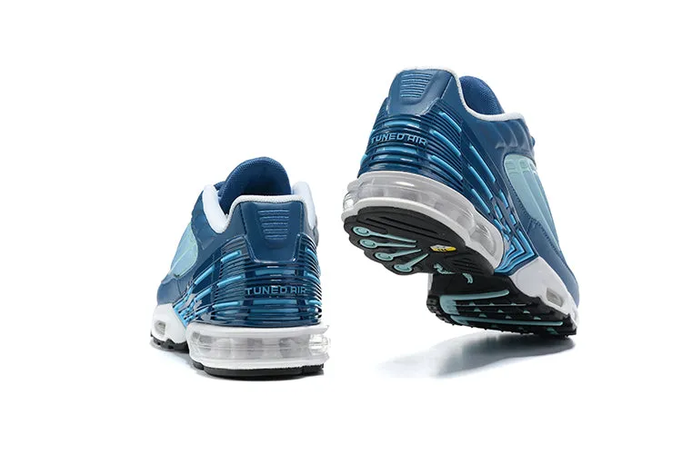 contoured footbed shoes Arch Support Benefit Air Max Plus 3 Dark Black Silver White CW1417-405