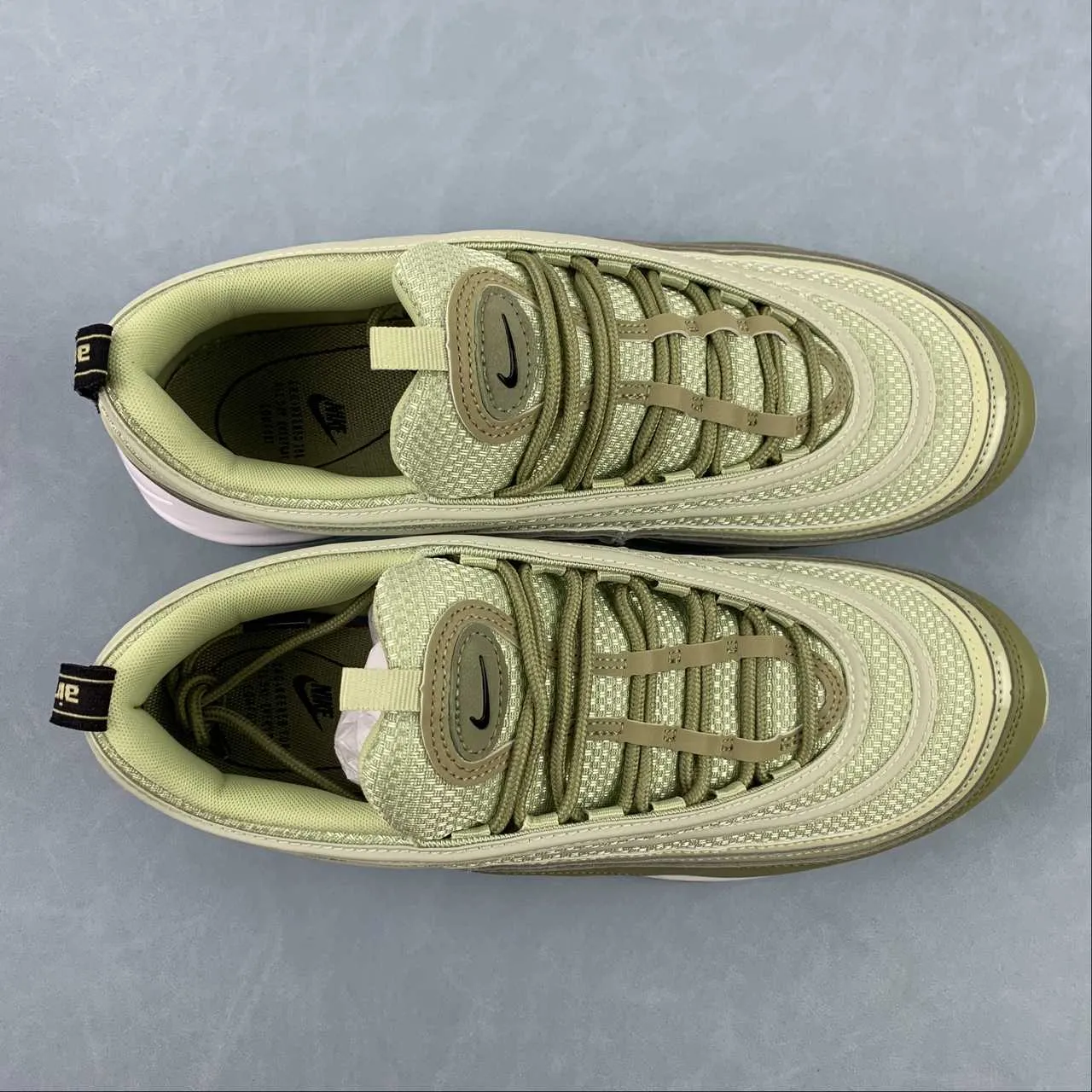 Air Max 97 Olive Aura Black Dusty Olive CI7388-301 Lace Up Design