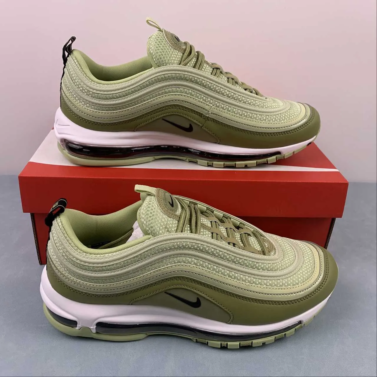 improve comfort Anti blister Air Max 97 Olive Aura Black Dusty Olive CI7388-301