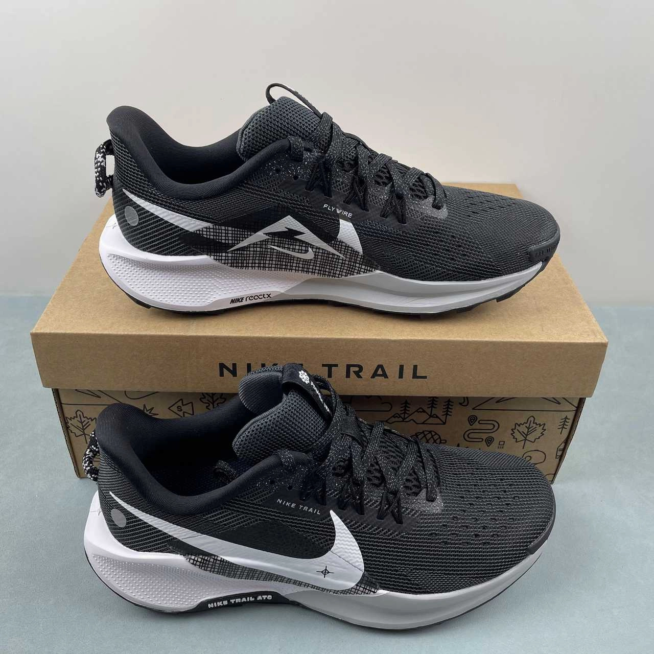 Nike React Pegasus Trail 5 Black White DV3864-001 all - terrain shoes Propulsion Technology