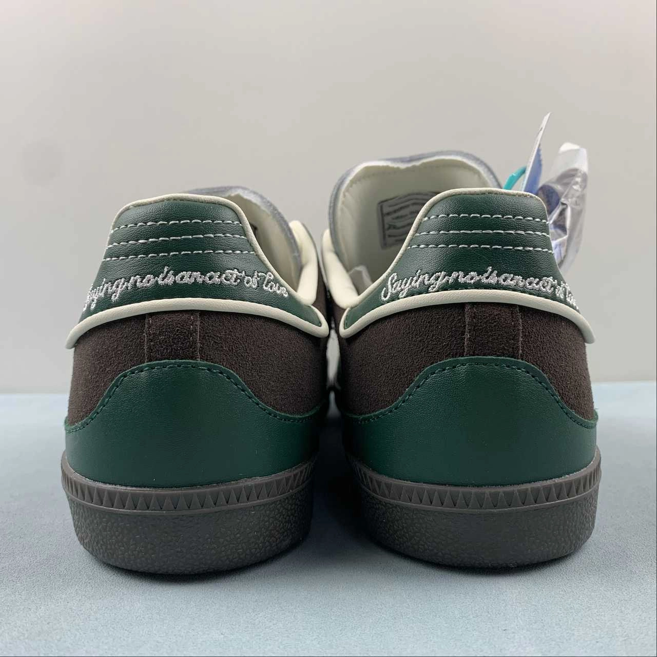 Adidas Samba OG Green Dark Brown Cream White ID6022 River Walk Basic Style