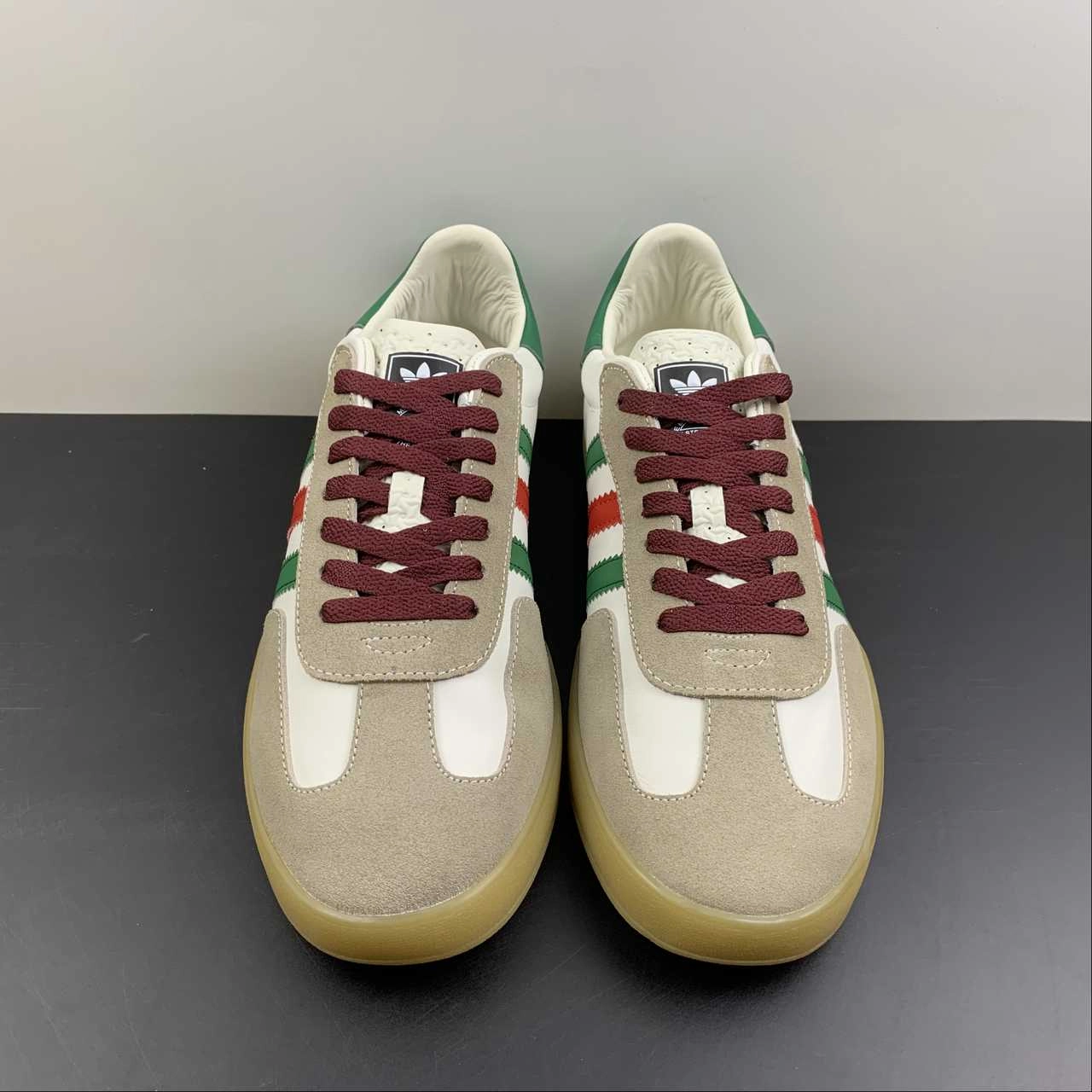 Adidas x Gucci Gazelle White Leather forefoot support