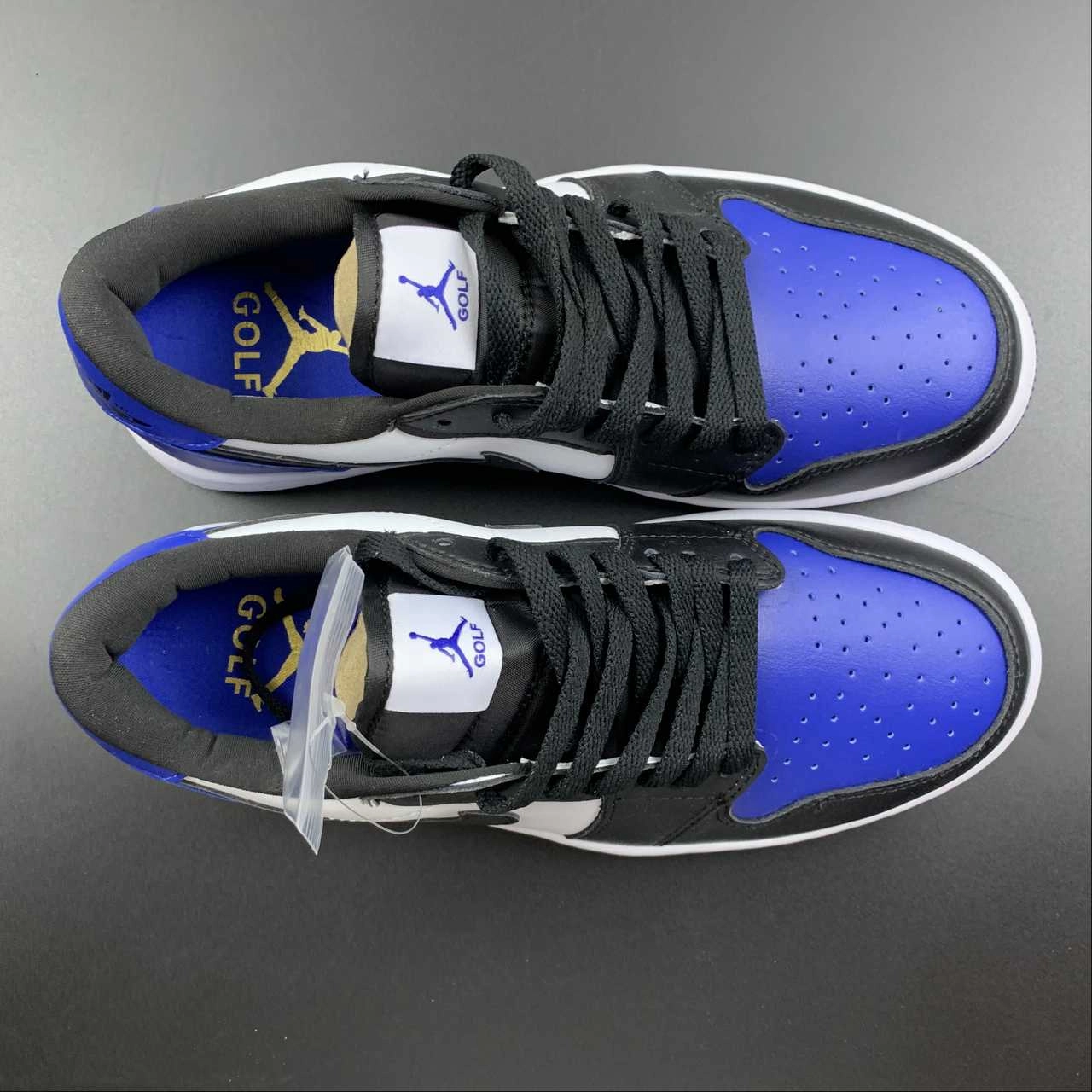 Distinctive cushioning Comfortable Upper Material Air Jordan 1 Low G Royal Toe Black White DD9315-102