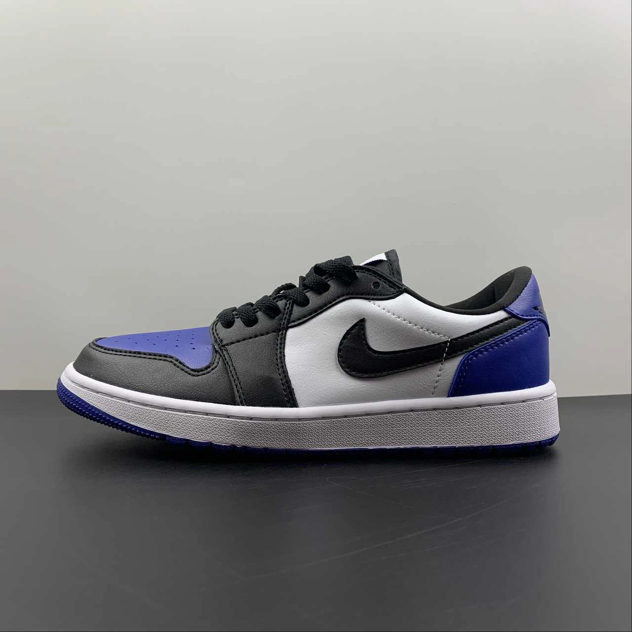 Hypergrip Technology Air Jordan 1 Low G Royal Toe Black White DD9315-102