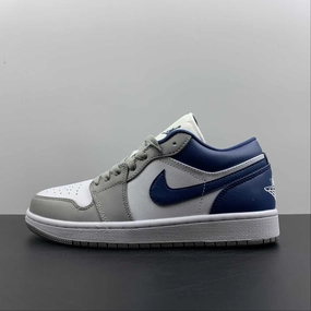 Torsional Rigidity Air Jordan 1 Low White Grey-Blue DC0774-042