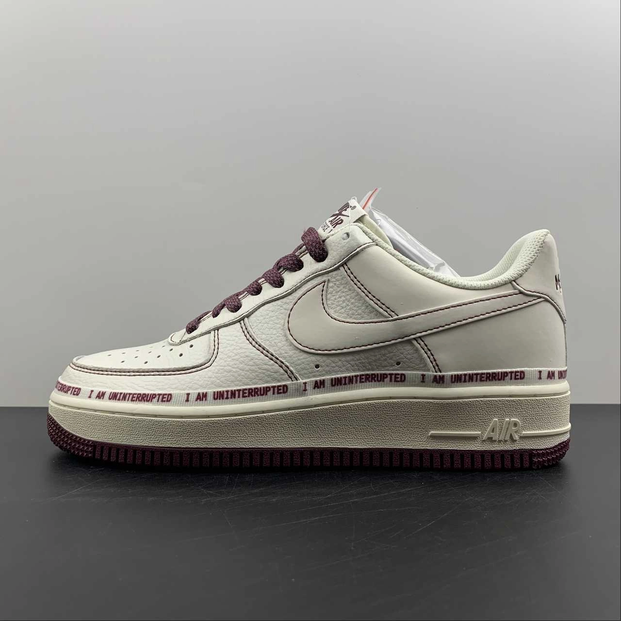 Star Hike Air Force 1 07 Low x Uninterrupted MORE THAN Dark Red White HL6959-887