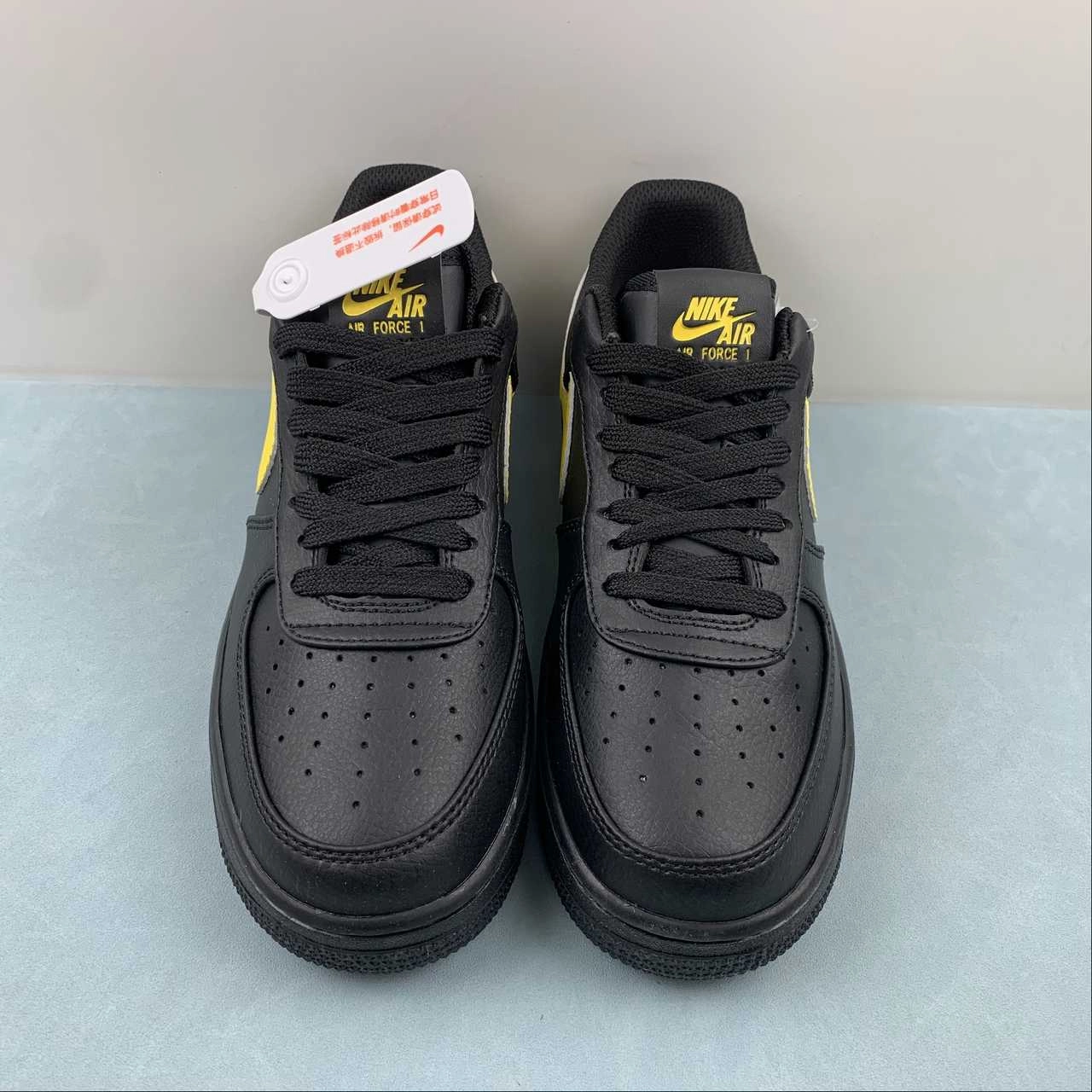 Air Force 1 07 Low Black Yellow CI9553-051 Fast Errand