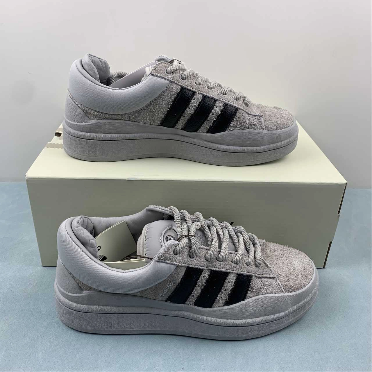 Foot Care Step Free Bad Bunny x Adidas Campus Gray Core Black FZ5829