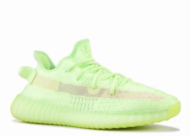 Yeezy 350 V2 Glow In The Dark Tidy look Mules style