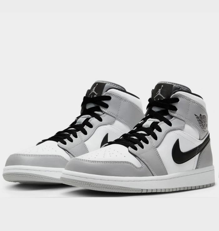 Weekend Trip Shock Absorbing Layer Nike Air Jordan 1 Mid Light Smoke Grey