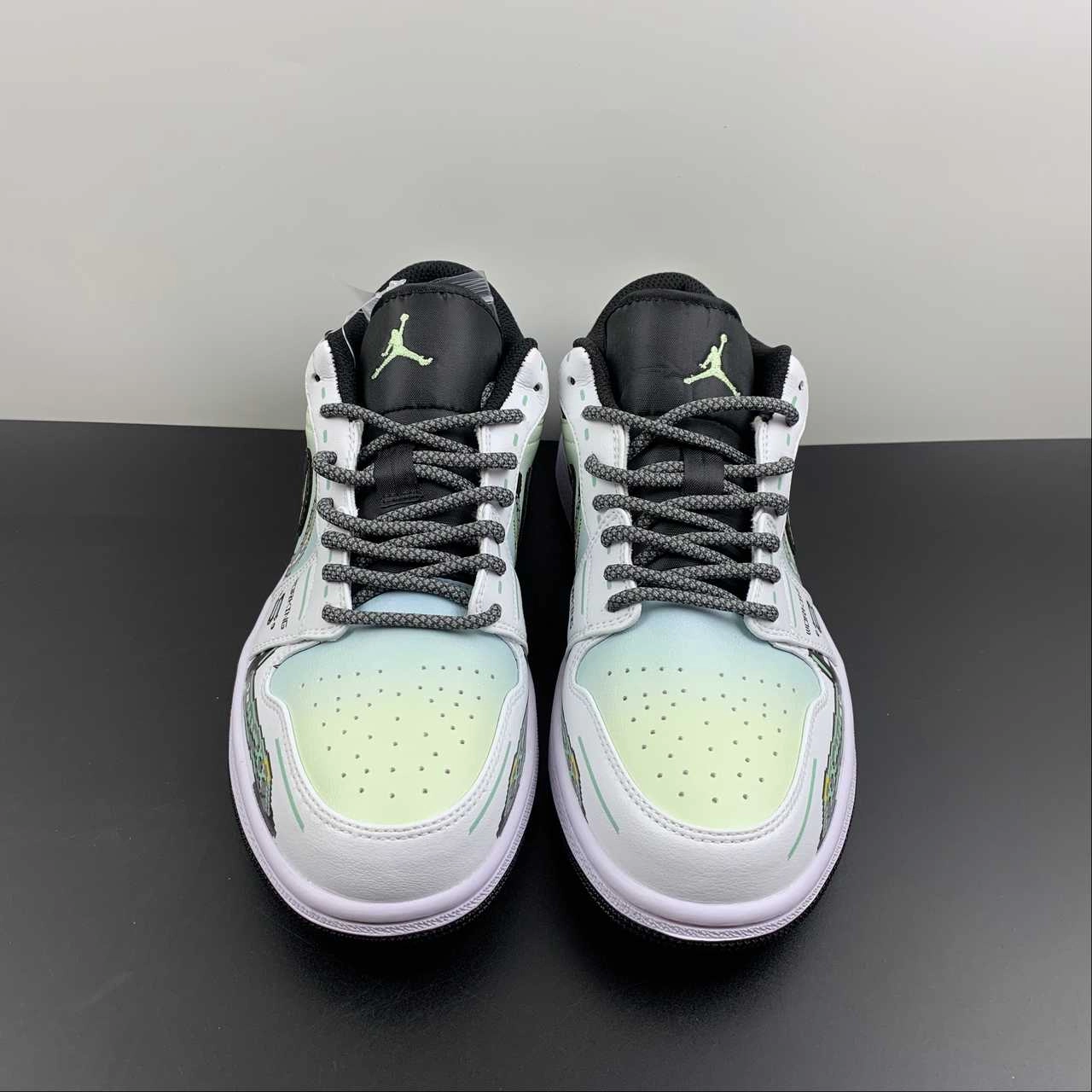 Air Jordan 1 Low ??The Future?? White Grey 553558-062 Pace Trainer Sneaker Fashion