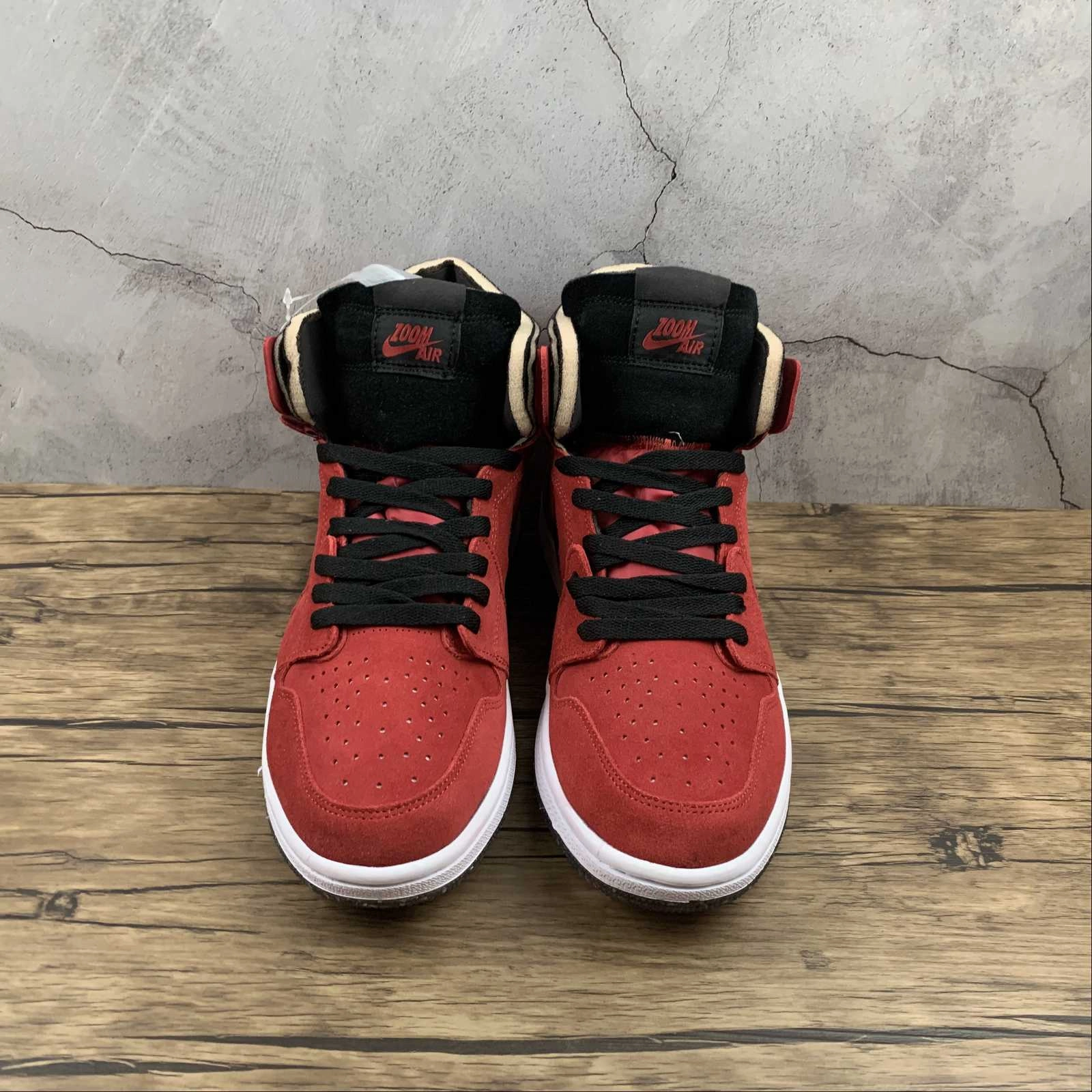 Thermal Insulation Layer Air Jordan 1 High Zoom Comfort Dark Red Black CT0979-600