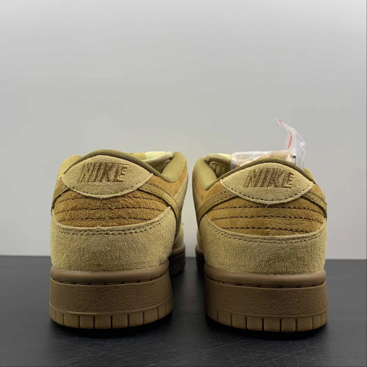 Breathable Perforations Thermoplastic Polyurethane Plate SB Dunk Low TRD QS Dune Twig-Wheat-Gum Med Brown