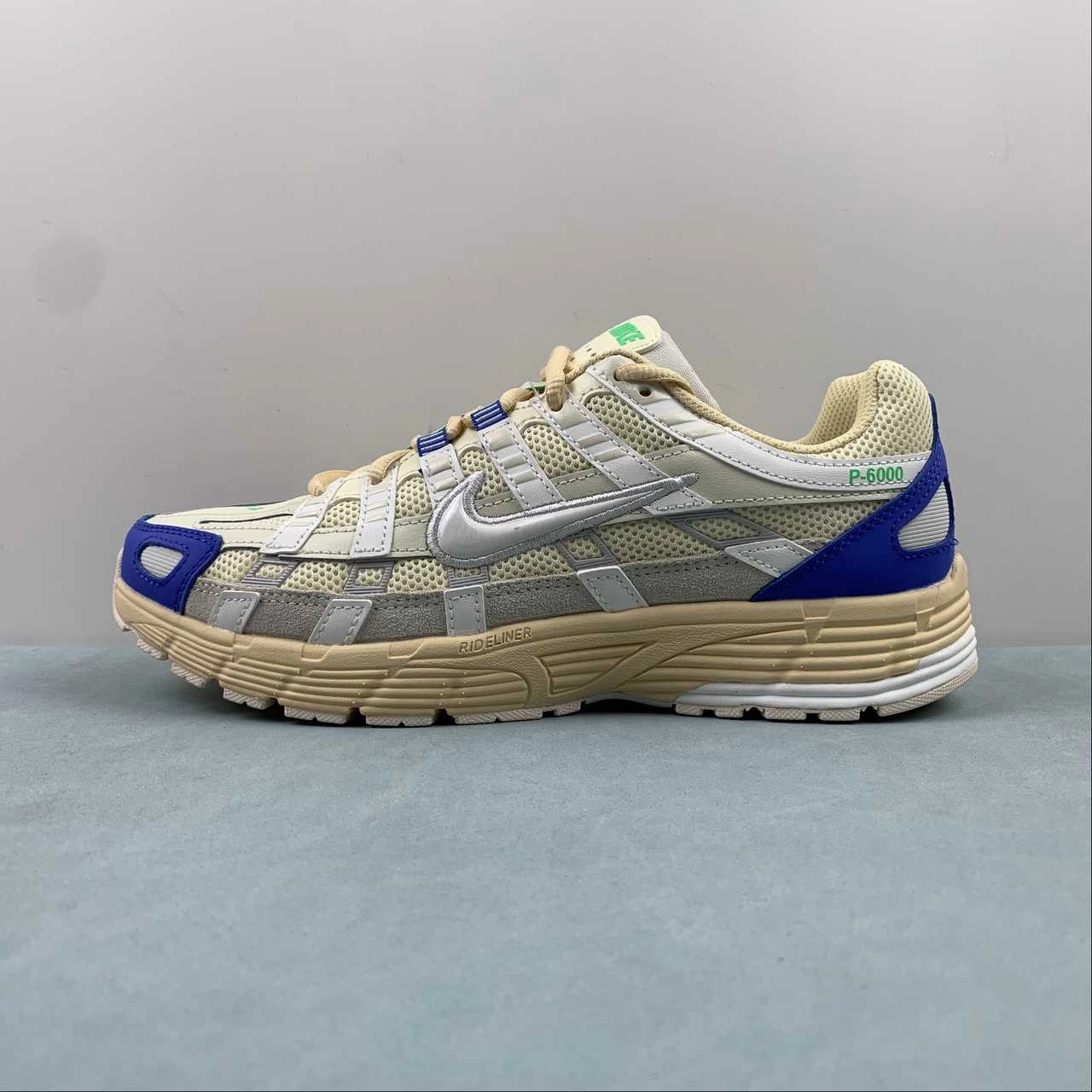 Quick Action Nike P-6000 Athletic Department Coconut Milk Sail Medium Blue Photon Dust FJ5443-113